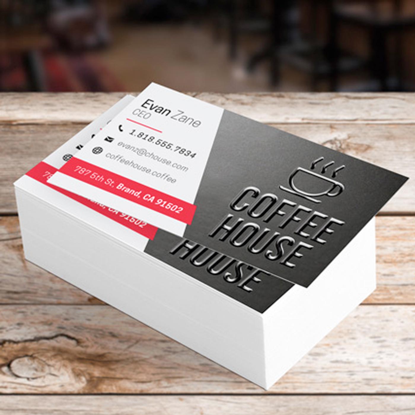 Business Cards (Raised Spot UV)