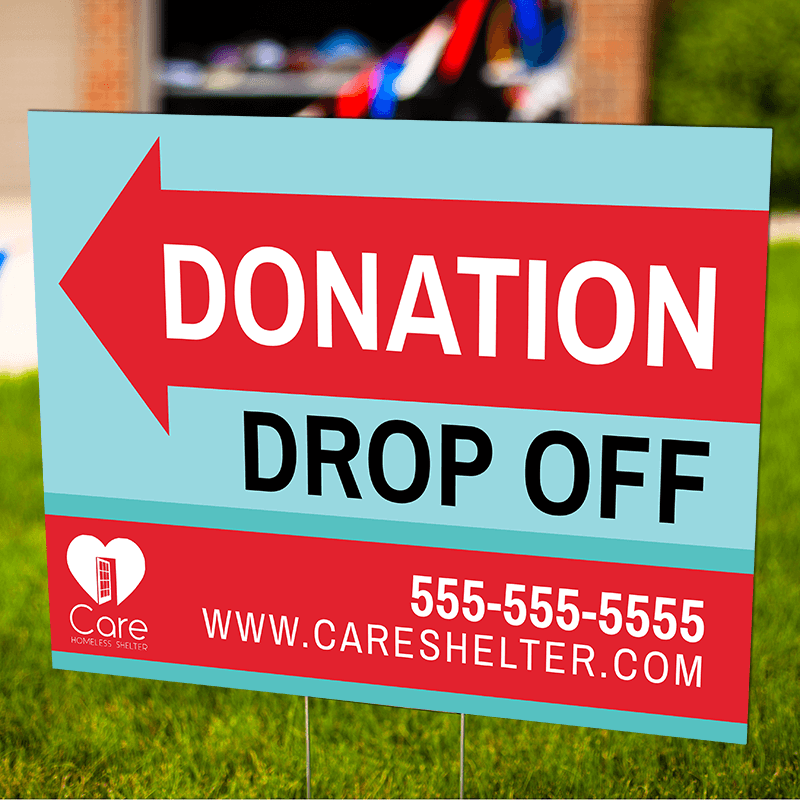 Donation Yard Sign